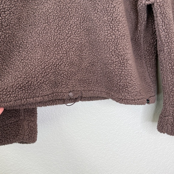 Balance Collection Outdoor Sherpa Cowl Neck Sweater Chocolate Brown size Medium - Picture 2 of 7